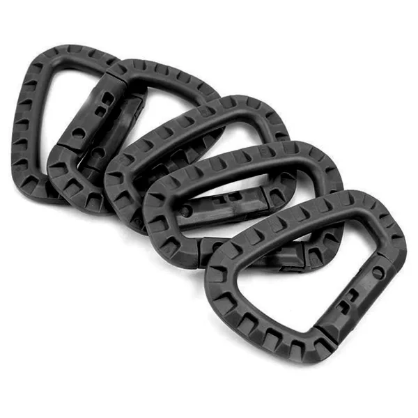 5pcs Tac Link Molle Belt D Buckle Clip ITW Keychain Outdoor Backpack Carabiner Hook Camping Climbing Equipment