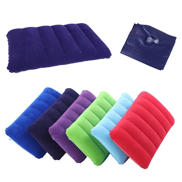 47x30cm Air Cushion Pillows Outdoor Camping Sleep Cushion Folding Square lnflatable Pillows Travel Backrest Pl