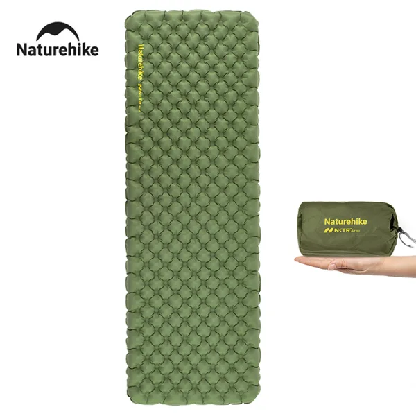 Naturehike 2024 New Camping Mattress 4.6 High R-Value Ultralight Folding Beach Air Sleeping Pad Outdoor Hiking