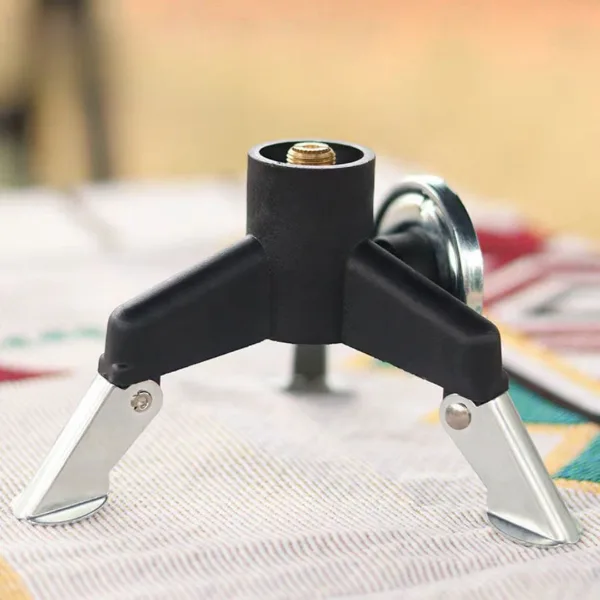 Camping Gas Stove Adapter Connector Portable Folding Tank Tripod Stand Stainless Steel Outdoor Hiking Backpack