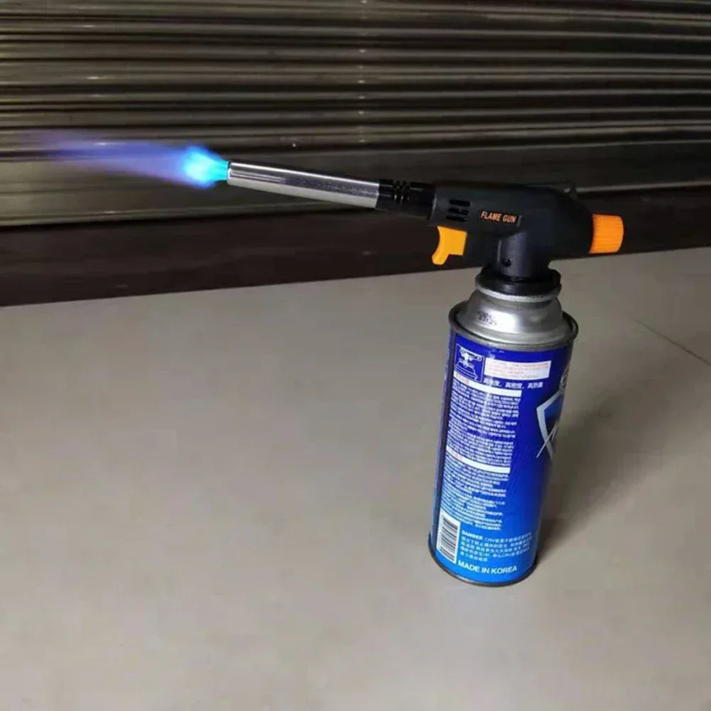 Outdoor Camping Welding Gas Burner Flame Torch BBQ Cooking Ignition Flamethrower Portable Gas Torch for Cookin
