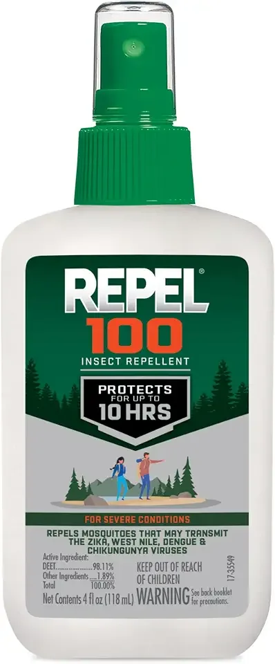 Repel 100 Mosquito & Insect Repellent 4 Oz, 98% DEET
