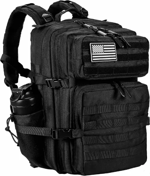 LHI Military Tactical Backpack for Men and Women 45L Army 3 Days Assault Pack Bag Large Rucksack with Molle Sy